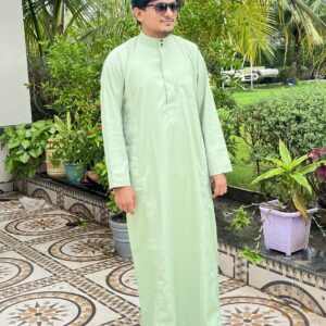 Men's Premium Arabi Jubba | Elegant Thobe with Mandarin Collar & Kali Cut | Comfortable & Stylish